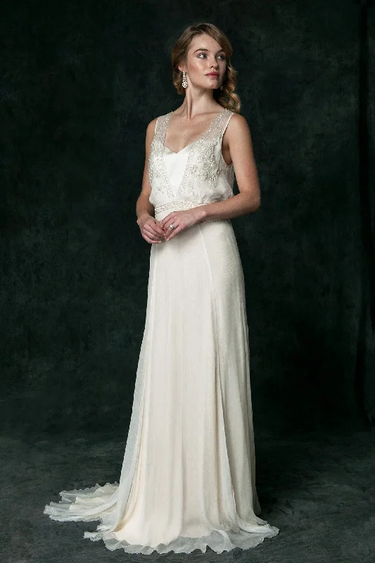 Weekend Limited-Time Offers CH6225 Art Deco Inspired Wedding Dress