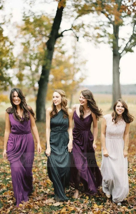 Weekend Special Discounts A-Line Sleeveless Chiffon Bridesmaid Dresses