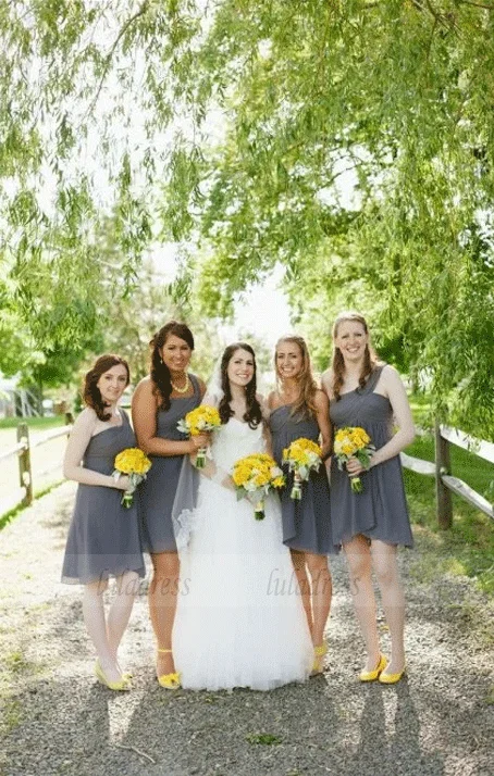 Weekend Must-Have Offers Chiffon Bridesmaid Dresses,Short Bridesmaid Dresses