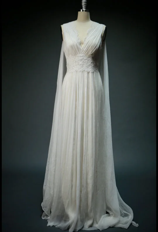 Exclusive Offer ON6170 Lace Detachable Caplet Wedding Dress