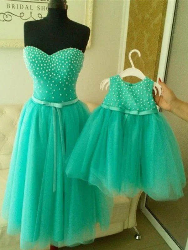 Custom Made A Line Sweetheart Neck Sleeveless Green Short Prom Dresses, Bridesmaid Dresses, Wedding Party Dresses, Flower Girl Dresses