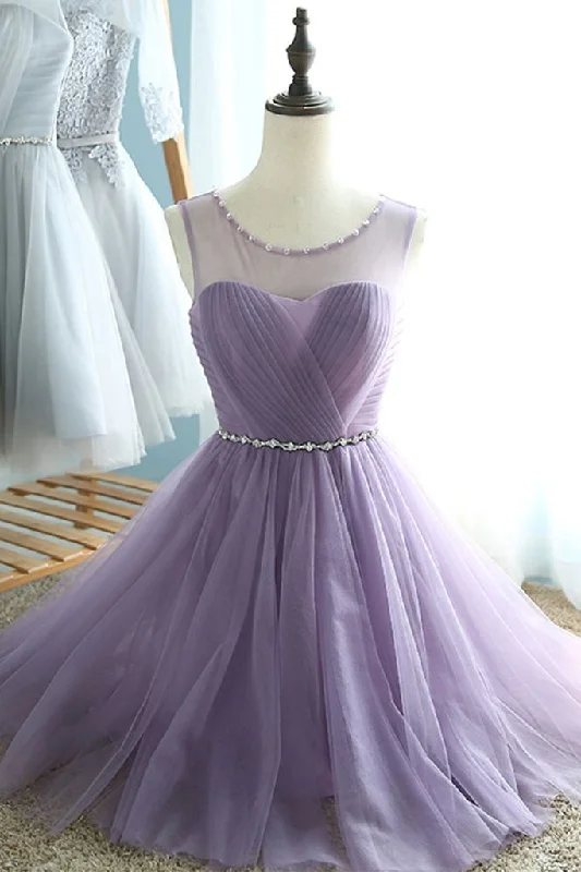 One-Stop Shop Sale CUTE TULLE SHORT PROM DRESS, BRIDESMAID DRESS,DS0988