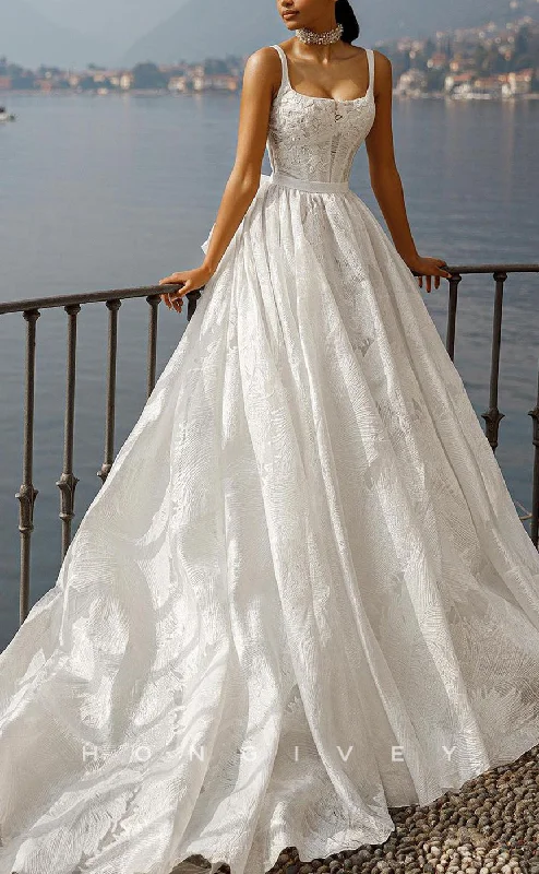 Crazy Price Cuts H1211 - Sexy Satin A-Line Square V-Neck Empire Bowknot Appliques With Train Wedding Dress Crazy Price Cuts H1211 - Sexy Satin A-Line Square V-Neck Empire Bowknot Appliques With Train Wedding Dress