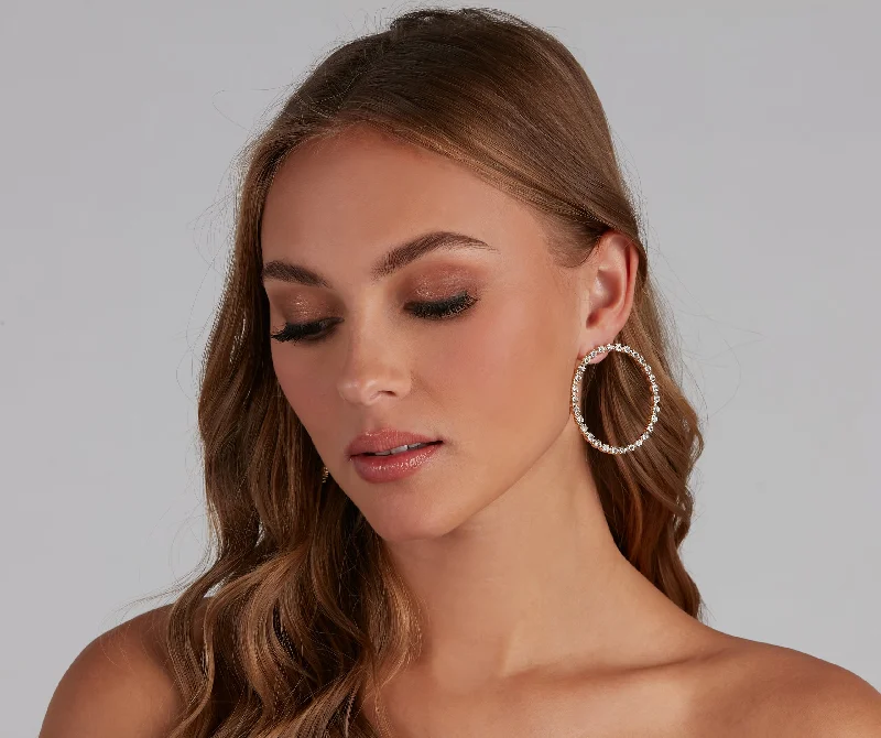 Weekend Wonders Elevate Rhine Hoop Earrings