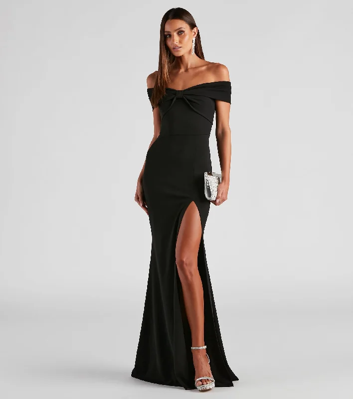 Shop Now, Save More Emma Formal Bow Long Dress