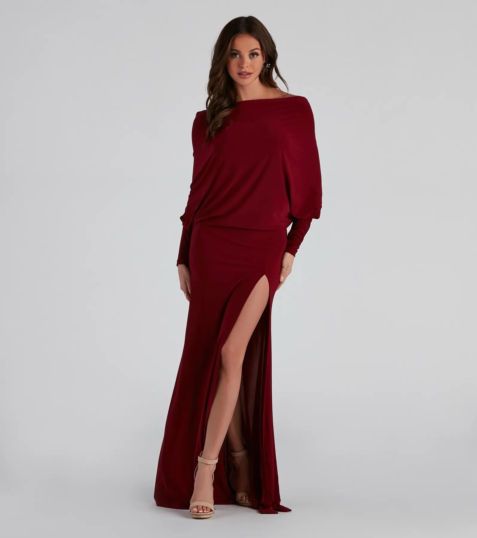 Big Bargain Bonanza Holly Long Sleeve Formal Dress