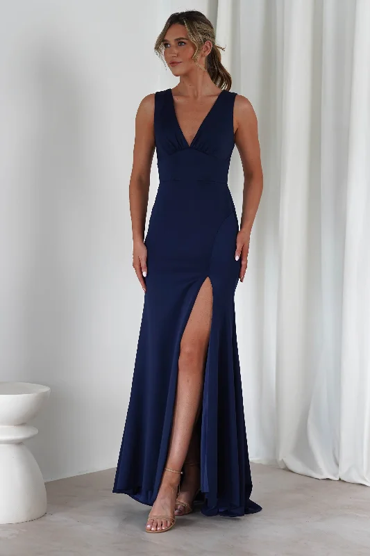 Weekend Bargain Blast Kleo Bodycon Gown | Dark Navy