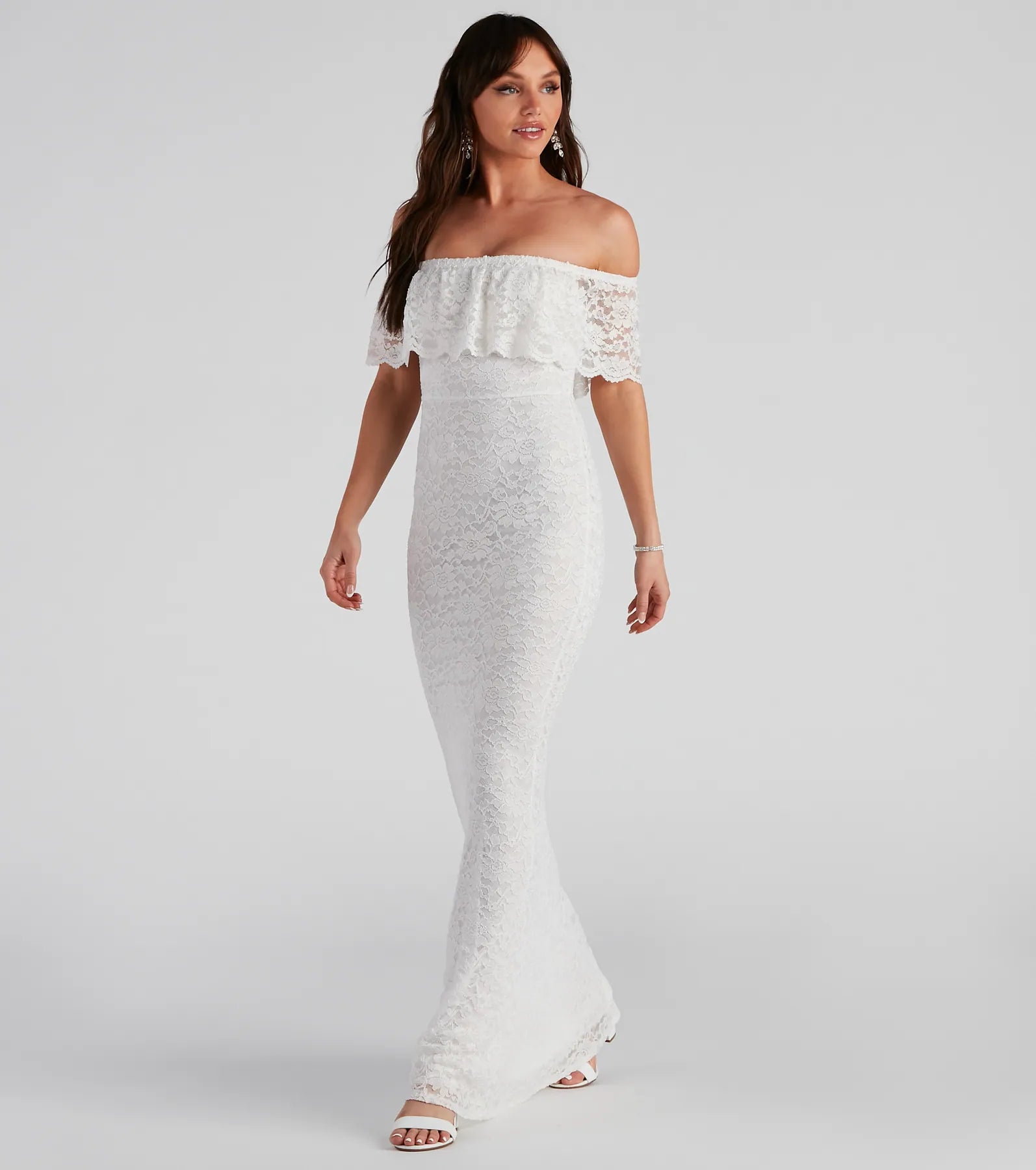 Get It Now Kourtney Formal Lace Mermaid Dress