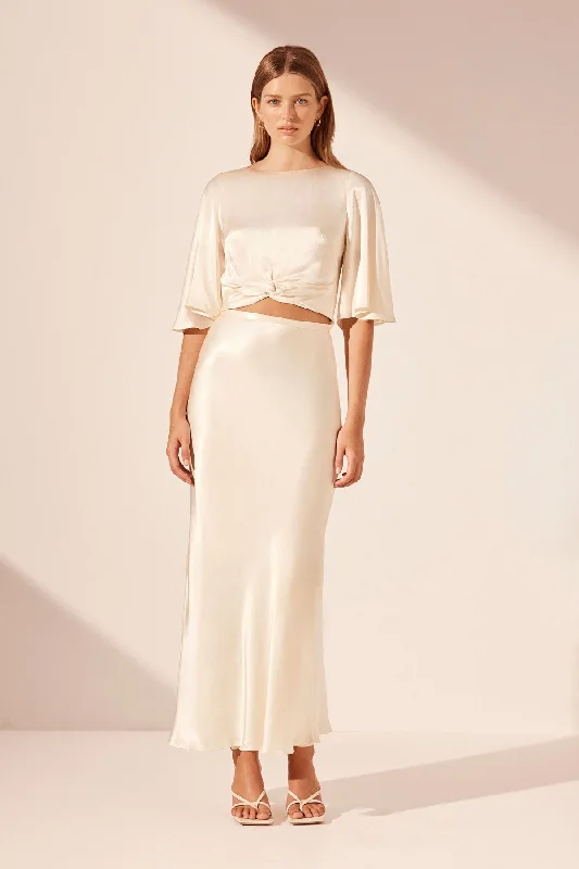 Price Slash Alert LA LUNE TWIST TOP - CREAM