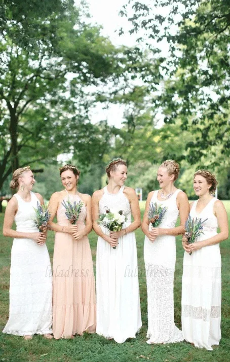 Weekend Hot Prices Long Bridesmaid Dress,Chiffon Bridesmaid Dress