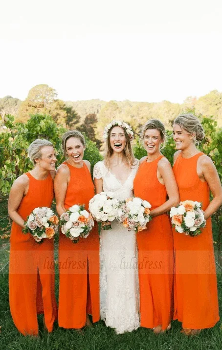 Unbeatable Bargains Long Chiffon Bridesmaid Dress