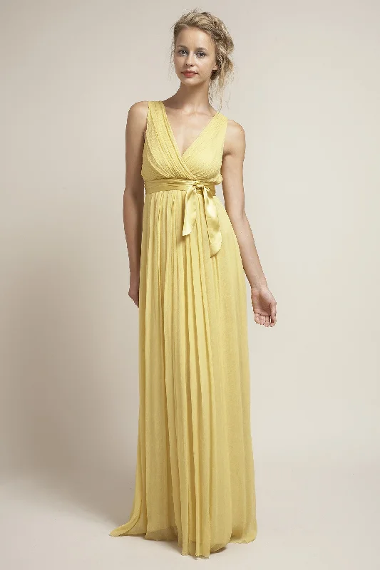 M-DU6556 Long Grecian Bridesmaid Dress