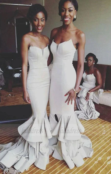 Deal Frenzy Mermaid Jersey Bridesmaid Dresses,Gorgeous Bridesmaid Dresses