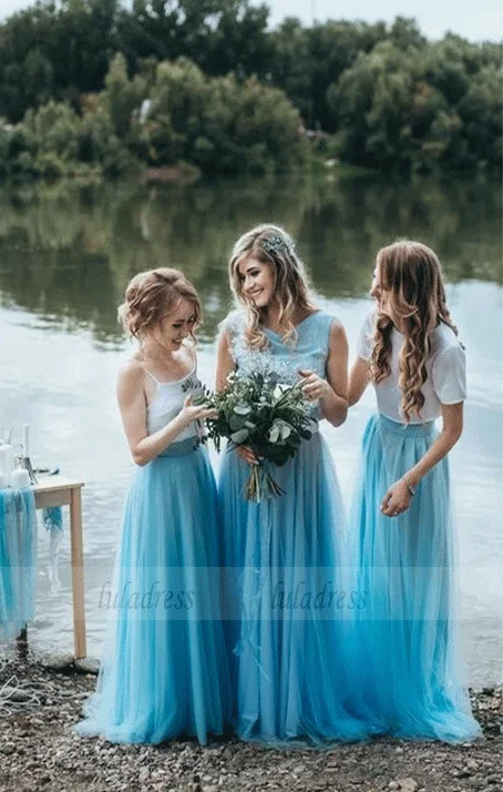 Weekend Markdowns Galore Mismatched Different Styles Floor Length Bridesmaid Dresses