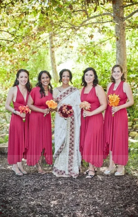 Big Savings Mismatched Long Simple Bridesmaid Dresses