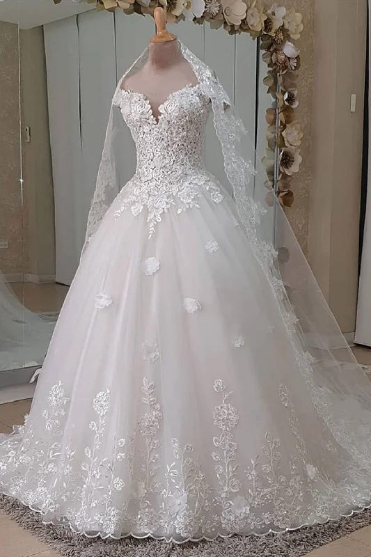 Exclusive Weekly Sale Off Shoulder White Lace Long Prom Wedding Dresses, White Lace Formal Dresses, White Evening Dresses Exclusive Weekly Sale Off Shoulder White Lace Long Prom Wedding Dresses, White Lace Formal Dresses, White Evening Dresses
