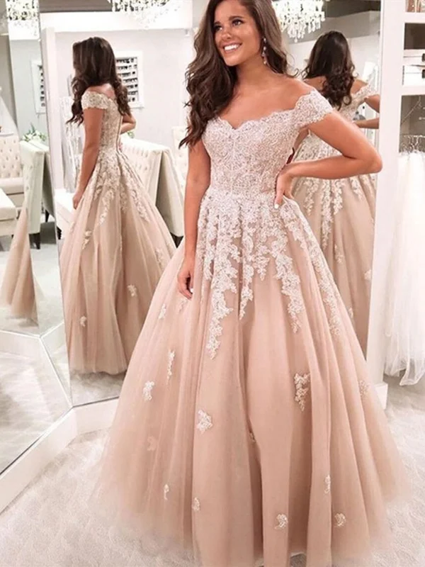 Weekend Deal Fever Off the Shoulder Champagne Lace Wedding Dresses, Off Shoulder Champagne Lace Formal Prom Dresses Weekend Deal Fever Off the Shoulder Champagne Lace Wedding Dresses, Off Shoulder Champagne Lace Formal Prom Dresses