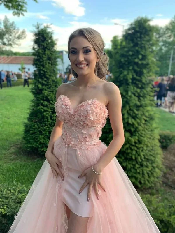 Exclusive Savings Pink Tulle Wedding Dress Floral Bridal Gown Corset Party Prom Dress,DP0214 Exclusive Savings Pink Tulle Wedding Dress Floral Bridal Gown Corset Party Prom Dress,DP0214