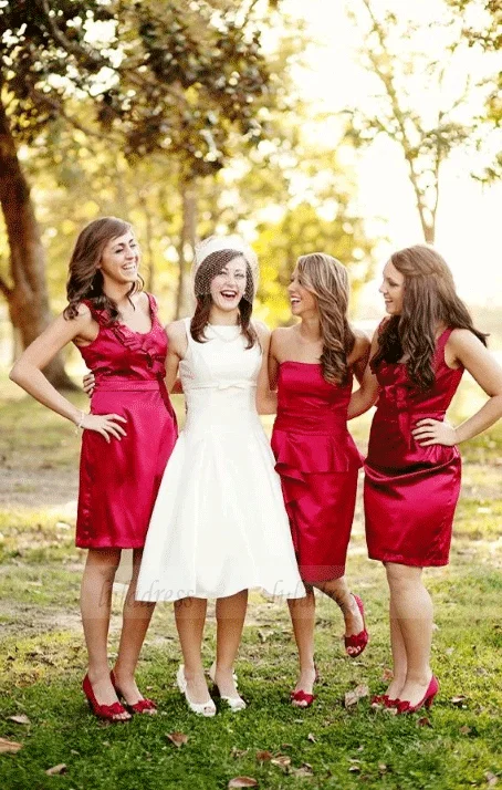 Weekend Shopping Deals Galore Short Bridesmaid Dresses,Mismatched Bridesmaid Dresses