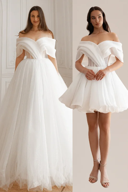 Unbeatable Prices 2 in 1 Wedding Dress Inali with Detachable Romanica Skirt
