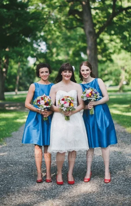 Weekend Low Prices Simple A-Line Sleeveless Short Bridesmaid Dress