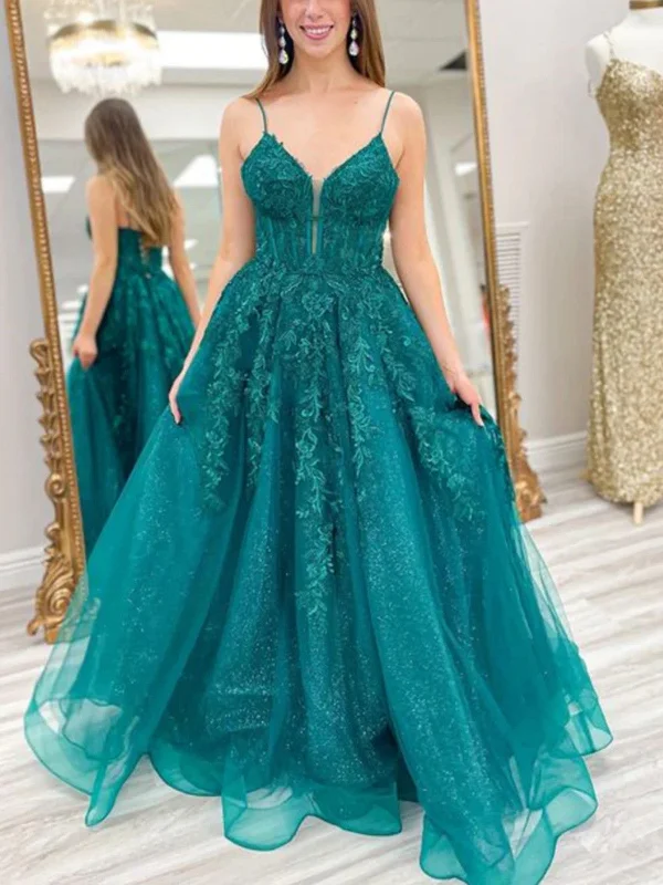 Big Savings V Neck Green Lace Tulle Long Prom Dresses, V Neck Green Lace Tulle Long Formal Evening Dresses Big Savings V Neck Green Lace Tulle Long Prom Dresses, V Neck Green Lace Tulle Long Formal Evening Dresses