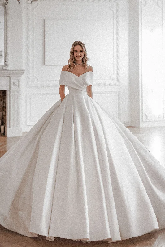 Crazy Price Cuts Classic Satin Ball Gown Protea