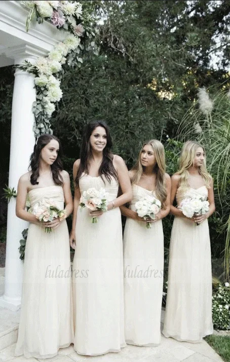 Mega Discounts White Sweetheart Mismatched Bridesmaid Dress