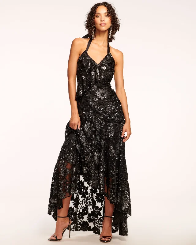 Weekend Special Sale Chaplin Lace Halter Gown