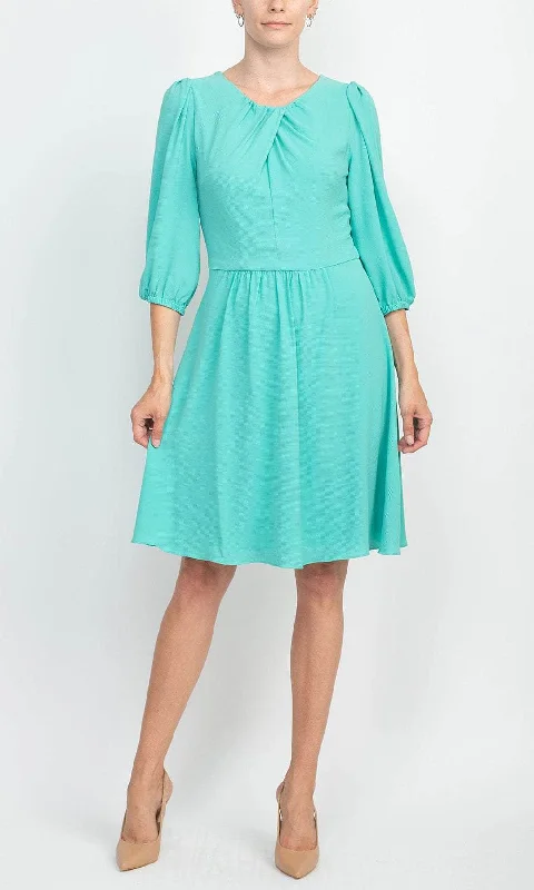 Weekend Limited-Time Offers London Times T6067M - Bishop Sleeve Formal Dress