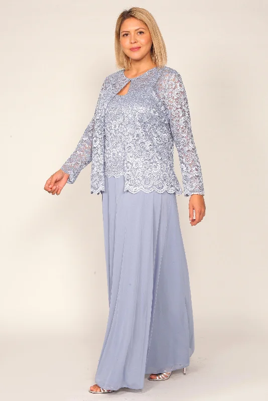 Weekend Offers You Love Marina Long Mother of the Bride Jacket Dress