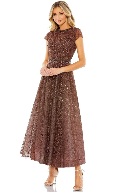 Weekend Buy One Get One Mac Duggal 20371 - Cap Sleeve Jeweled Cocktail Dress