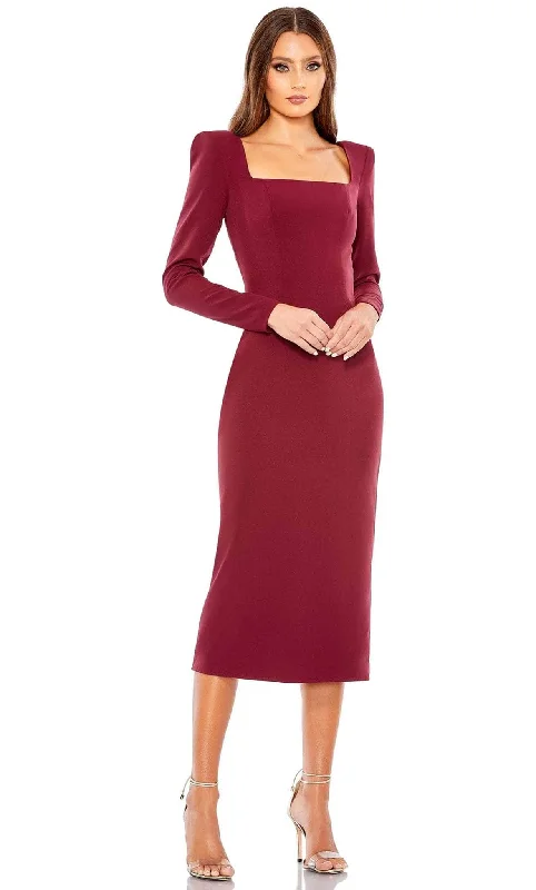 Weekend Exclusive Bargains Mac Duggal 26710 - Square Neck Fitted Midi Dress