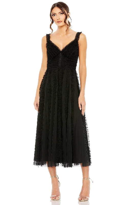 Weekend Shopping Highlights Mac Duggal 8056 - Sleeveless Ruffled A-Line Dress