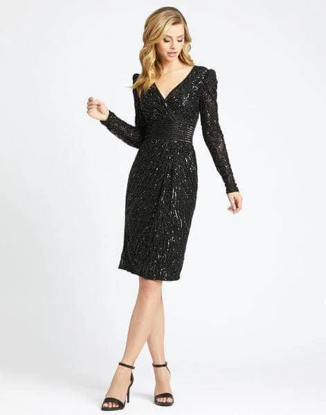 Today’s Special Discount Mac Duggal Evening - 4632D Sequined Surplice Dress