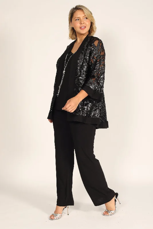 Weekend Flash Sale R&M Richards 7547W Formal Plus Size Jacket Pant Suit