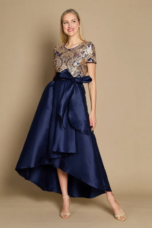 Weekend Flash Offers R&M Richards 5492W High Low Plus Size Formal Dress