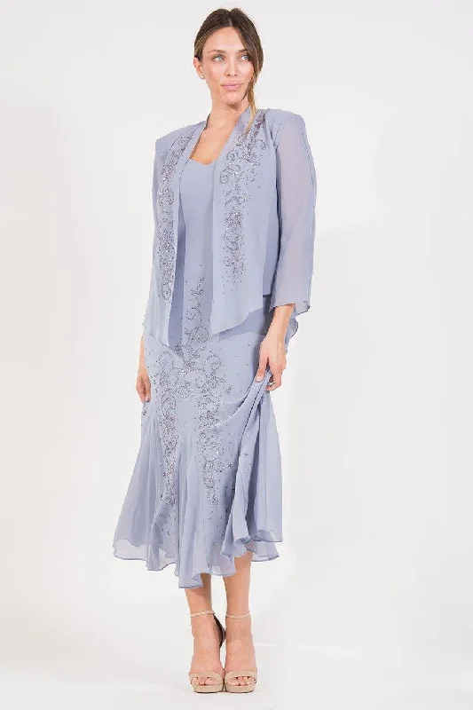 Weekend Exclusive Offers R&M Richards 058260 Long Formal Jacket Dress