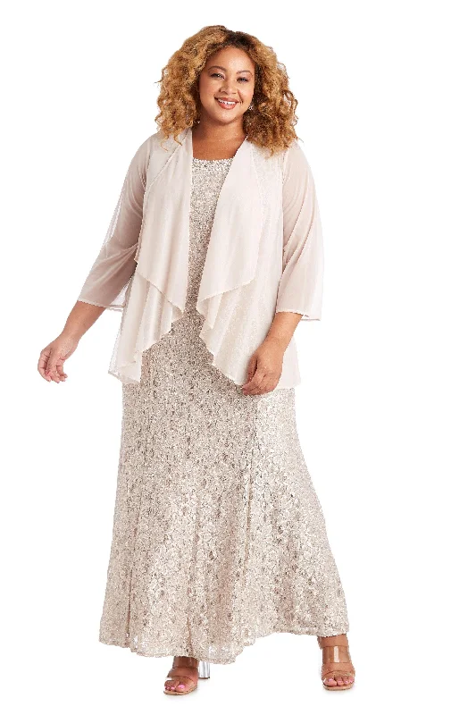 Weekend Special Shopping Event R&M Richards 2382W Long Plus Size Jacket Dress