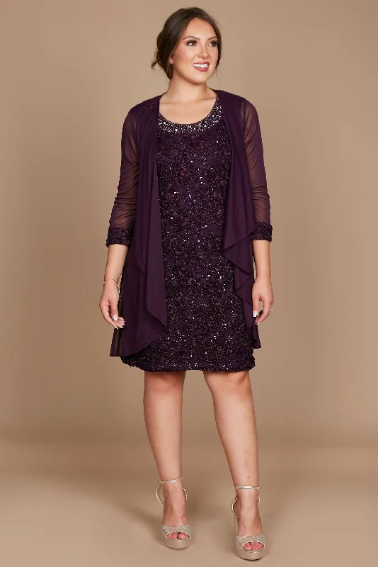Weekend Massive Discounts R&M Richards 7078 Mother Of The Bride Short Dress