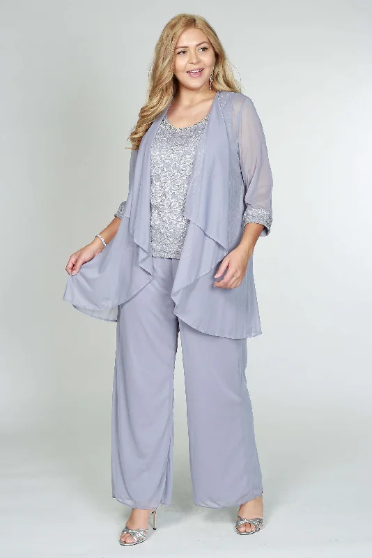 Weekend Flash Savings R&M Richards 5008W Plus Size Pant Suit