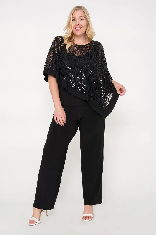 Weekend Only Steals R&M Richards 8998W Plus Size Formal Pants Suit