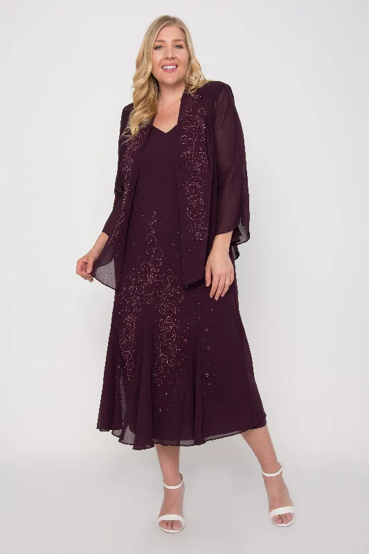 Unbeatable Flash Deals R&M Richards 358260 Plus Size Long Mother Of The Bride Dress