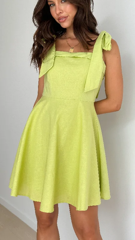 Limited-Time Discount Rumi Mini Dress - Lime