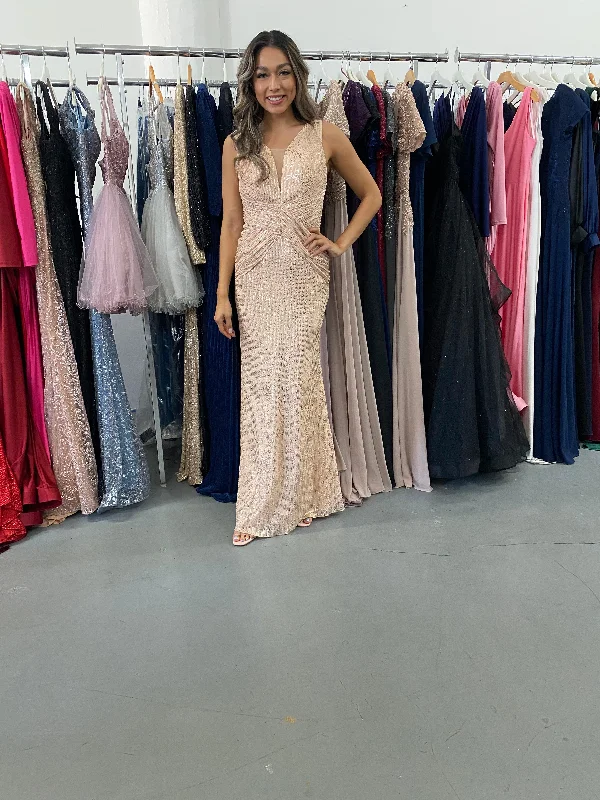Today’s Flash Sale Midi Sequins Formal Evening Dress Clearance