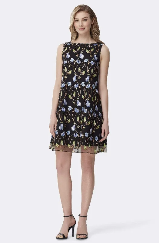 Weekend Price Drop Frenzy Tahari ASL - TLMU9WD703 Embroidered Bateau A-line Cocktail Dress Weekend Price Drop Frenzy Tahari ASL - TLMU9WD703 Embroidered Bateau A-line Cocktail Dress